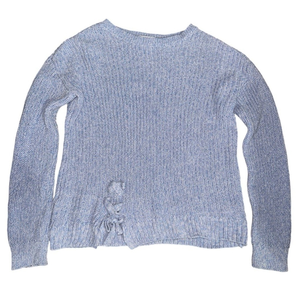 Children’s Place Girls Lace-up sweater size 7/8 - Blue